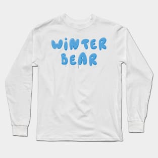 BTS Taehyung winter bear Long Sleeve T-Shirt